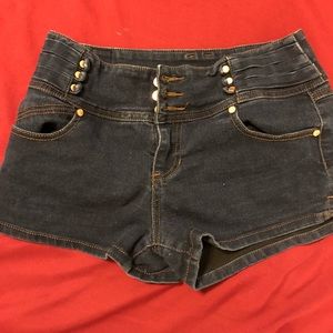 Stretchy jean shorts